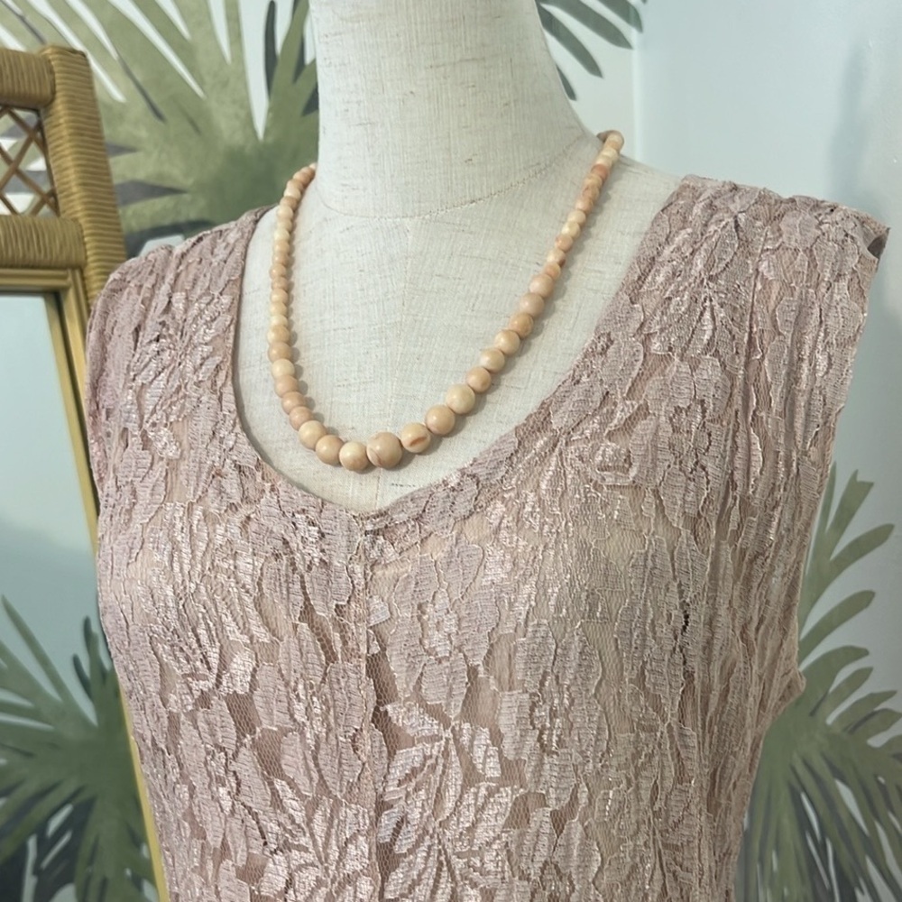 VTG Newport News,Exquisite Descending Ombre,Antique-Lace Dress,Stretch,Size 12 - Picture 5 of 12
